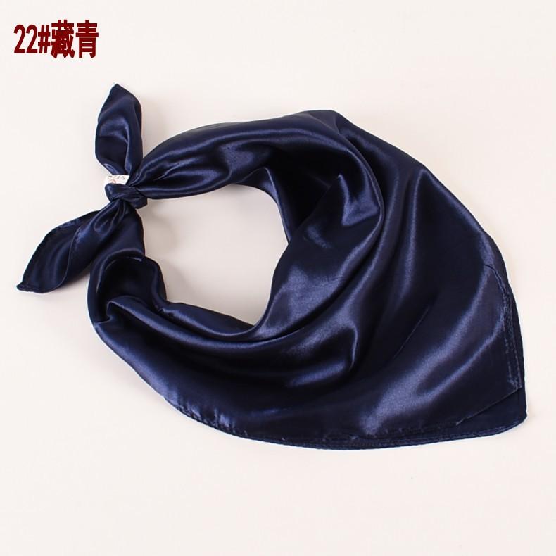 

Simple And Fashionable Women S Silk Scarf Printing Satin 60 Square Silk Scarf Professional Small Square Scarf 60cm*60cm темно-синий