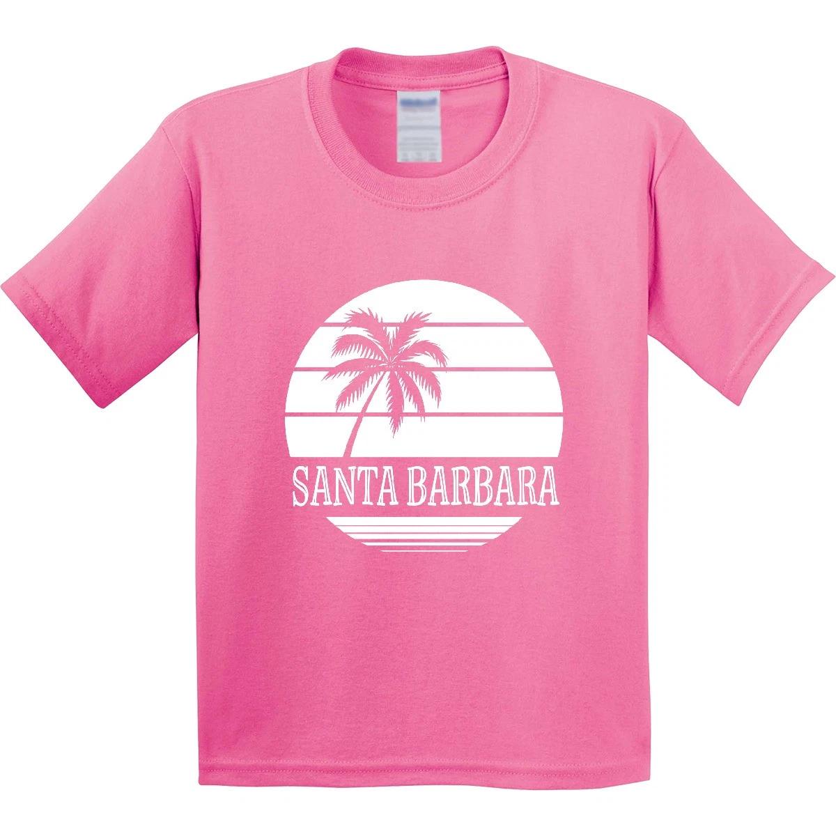 Inktastic Santa Barbara California Palm Tree Youth T-Shirt Ca Apparel Tee Kids 160
