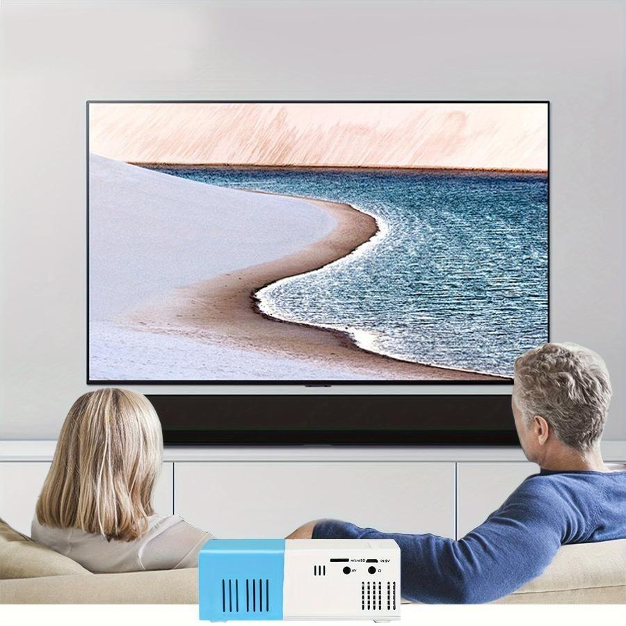 Compact Led Yg300 Home Office Mini Projector With 1080p Hd Resolution And 3d Capability