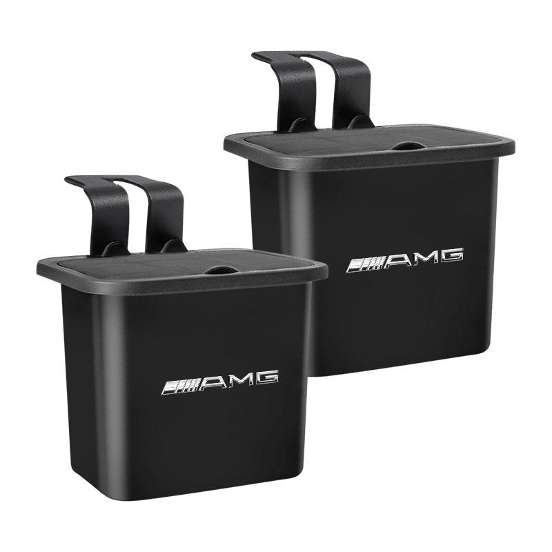 1Pcs Car Hanging Trash Bin Seat Back Storage Box Phone Holder Hook For Mercedes-Benz AMG C500 C200 C300 A B C E GLA CLA GLK GL ML GLE W204 W205 W203