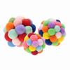 Pet Colorful Plush Toy Playing Ball Dog Puppy Cat Exercise Interactive Training Tool