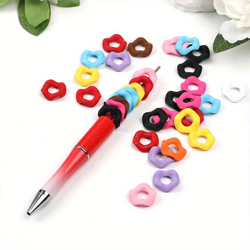Hexagonal wavy big hole stack bead diy mobile phone chain bag pendant jewelry Beaded pen bracelet necklace jewelry accessories