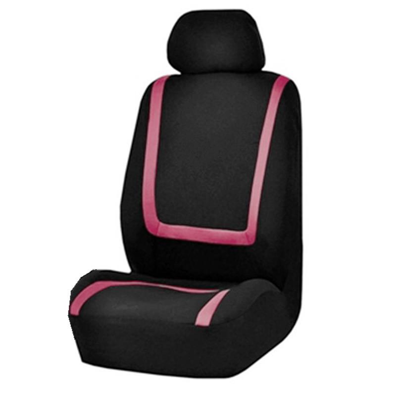 Car Seat Cover Universal Full Set Front Flat Stretch Fabric Anti-Hot Cool Pet Screw Taxi Automobile Interior Accessories