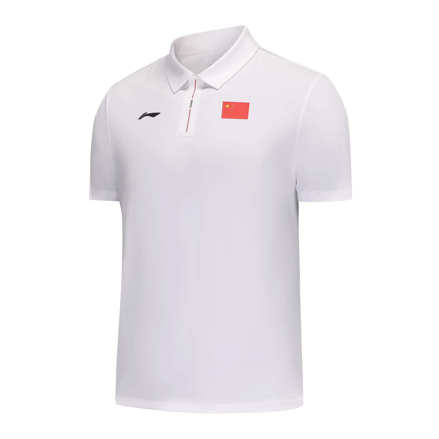 

Li Ning Серия Glory Простой Логотип Бренда Удобная Повседневная Универсальная Футболка-поло с Коротким Рукавом Унисекс Футболки-поло Стандартный-Белый APLUA97-2 L