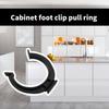 100pcs Kitchen Plinth Clips Plastic Kitchen Kickboard Clips & Brackets Stable Foundation Clip for Secure Kickboard Setup