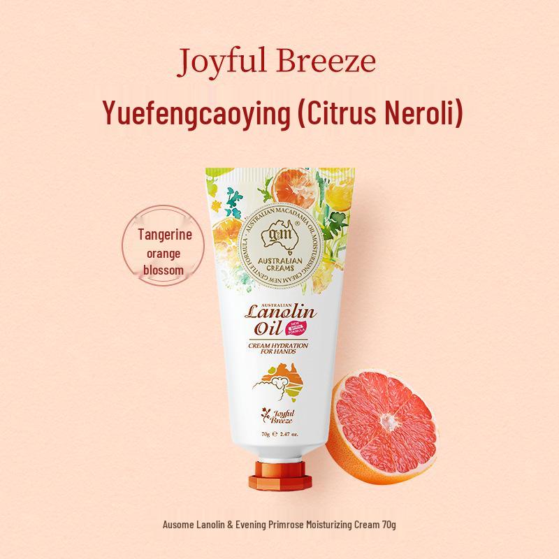 Aozhiman Australische Schaföl Handcreme, Feuchtigkeitsspendend & Hydrierend, 70g Tragbare Duftserie.