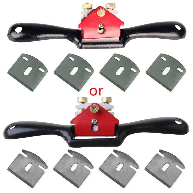 24TE Adjustable SpokeShave with Flat Base Metal Blade Working Hand Tool Craft