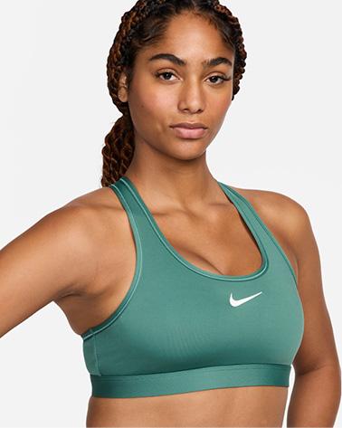 Nike Swoosh Sport Bra Medium Support bicoastal/white
