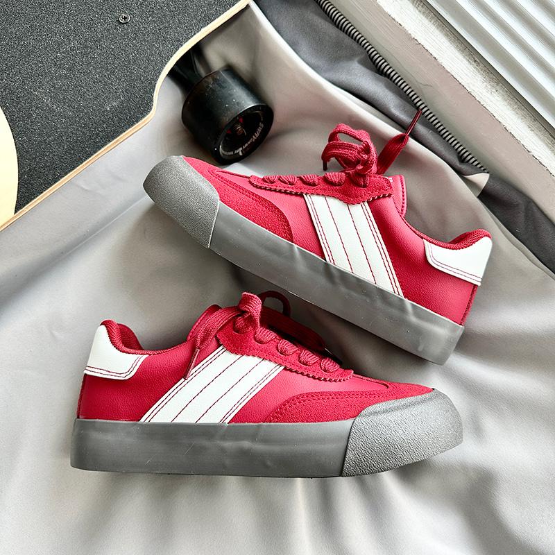 New Retro Men Red Canvas Shoes Classic Trendy Platform Sneakers Men Flat Vulcanized Shoes Street Hip Hop Casual Canvas Sneakers