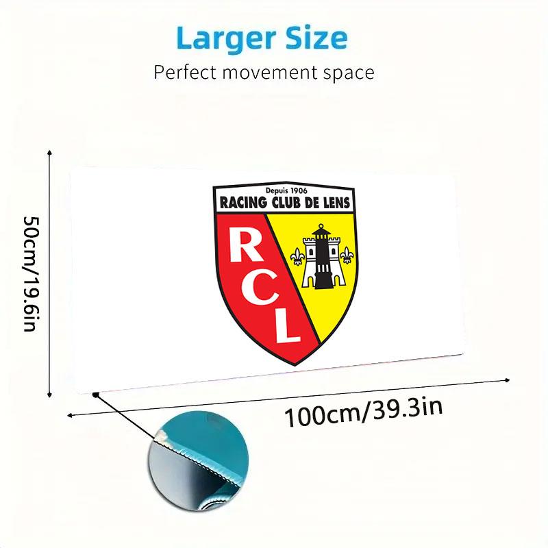 RC Lens Mouse Pad, Large Gaming Desk Mat, Non-slip XXL Mousepad for Laptop & Tablet, Mini PC Playmat with Stitched Edges