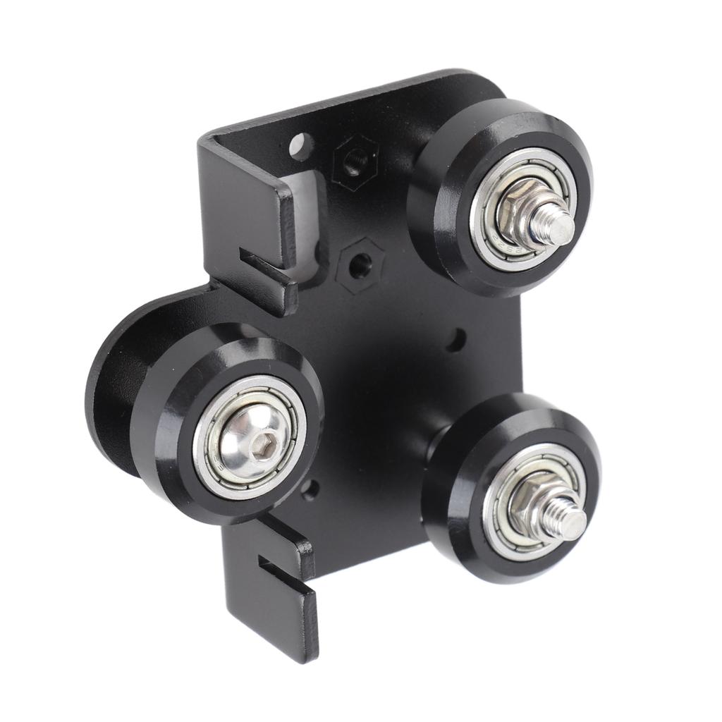 Back Support Plate Black Metal 3D Printer Extruder Back Support Plate With Pulley for Ender3 V2