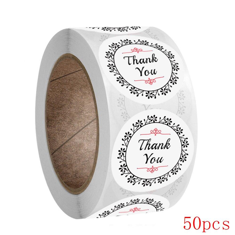 50-500Pcs 1inch Cartoon Thank You Stickers Cute Sun Rainbow Clouds Sticker For Handmade Gift Decor Labels Kids Reward Stickers