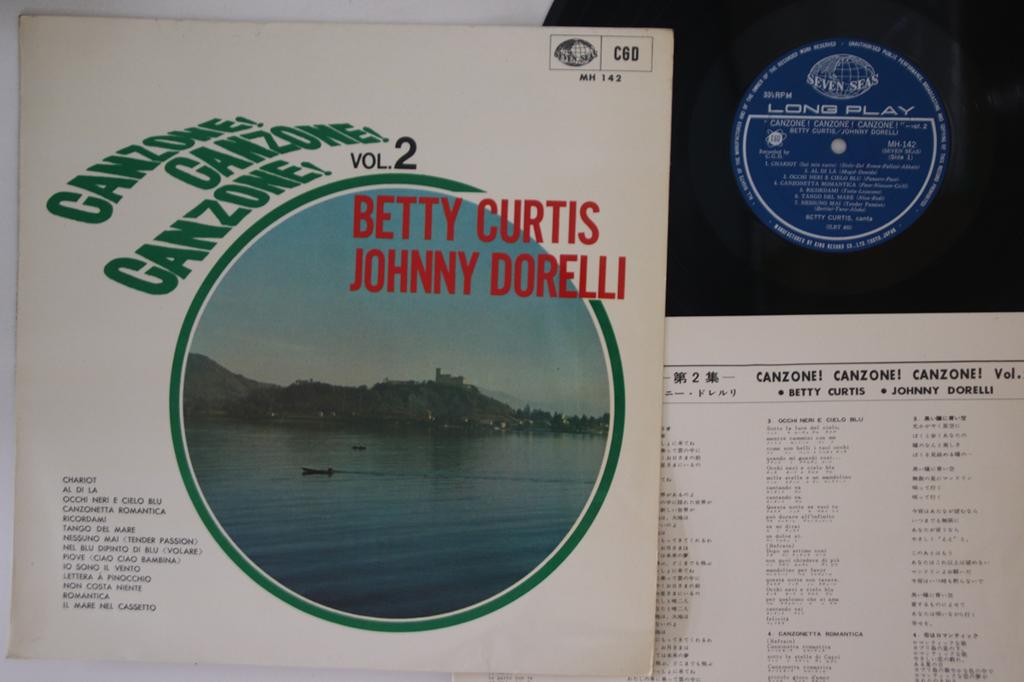 LP Record BETTY CURTIS, JOHNNY DORELLI - Canzone! Canzone! Canzone! Vol.2 MH142 SEVEN SEAS Japan Pop Used