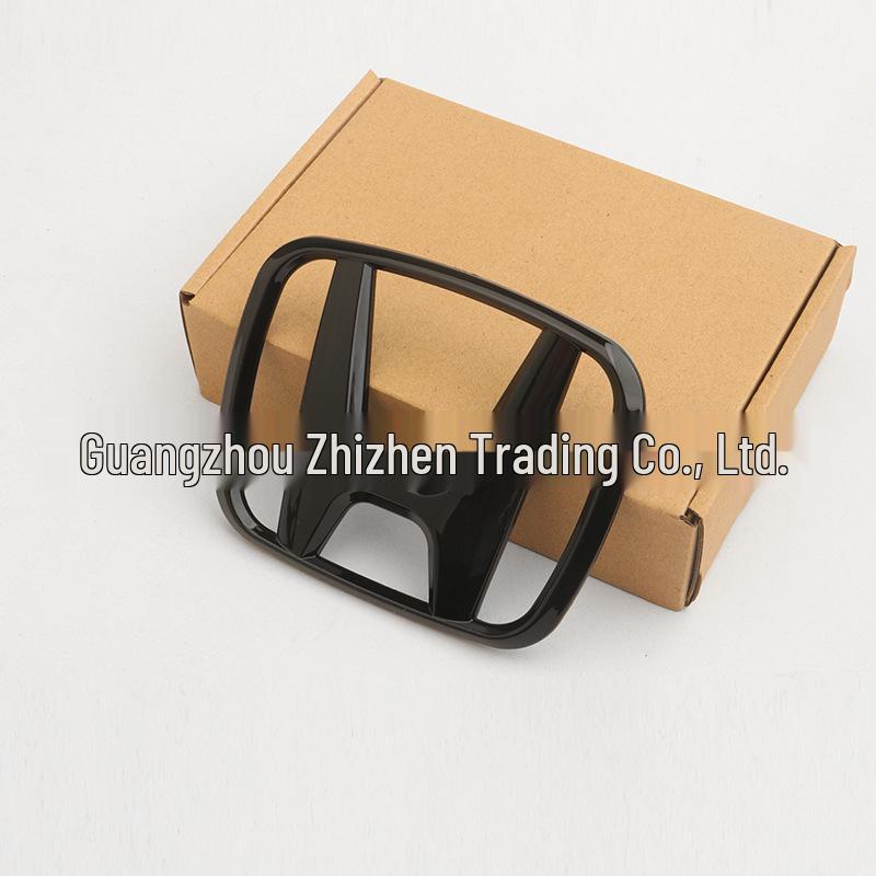 Honda Civic Gen 11 Black Warrior Grille, Tail Emblem, Steering Wheel & Rear Emblem Stickers.