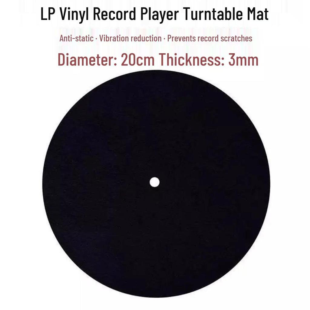 Vinyl Record Player Anti-Static Scratch-Proof Flannel Turntable Mat
