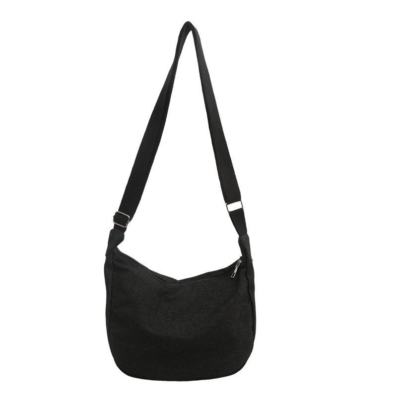 Bolso Cruzado de Lona de Moda, Bolso de Hombro Grande y Elegante para la Universidad y el Viaje Diario