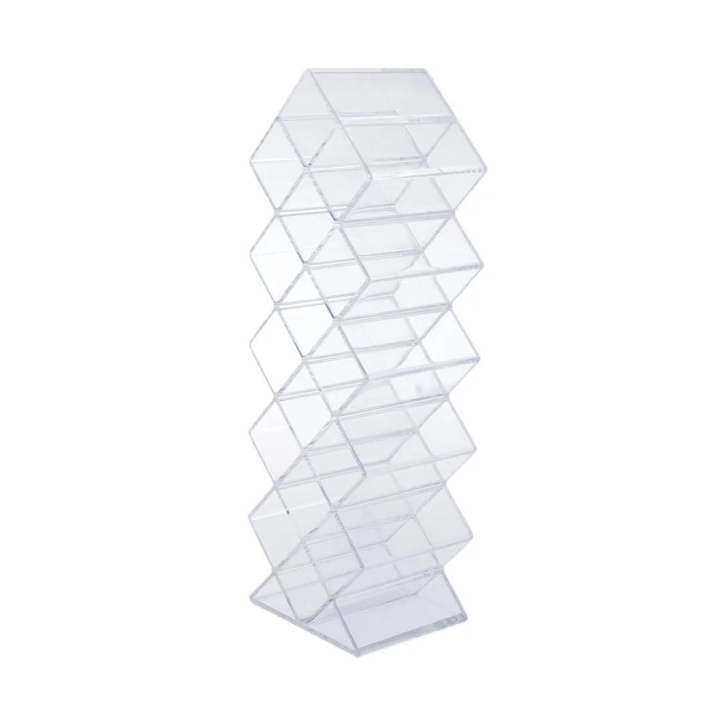 16/28 Cosmetic Lipstick Storage Box Transparent Acrylic Plastic Dormitory Desktop Multi-compartment Storage Rack
