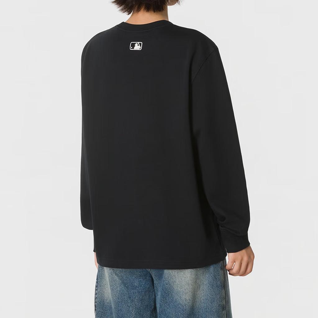 MLB Los Angeles Dodgers SS26 Minimalist Comfortable Solid Color Long Sleeve Casual Daily T-Shirt Unisex Tops 3ATSB0164-07BKS
