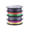 Pe Braided Fishing Line, 9 Braids, Wear-Resistant For Freshwater And Saltwater Available In Rainbow And Gray Colors