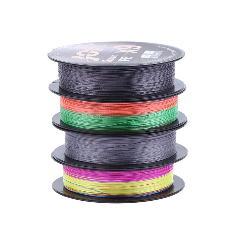 Pe Braided Fishing Line, 9 Braids, Wear-Resistant For Freshwater And Saltwater Available In Rainbow And Gray Colors