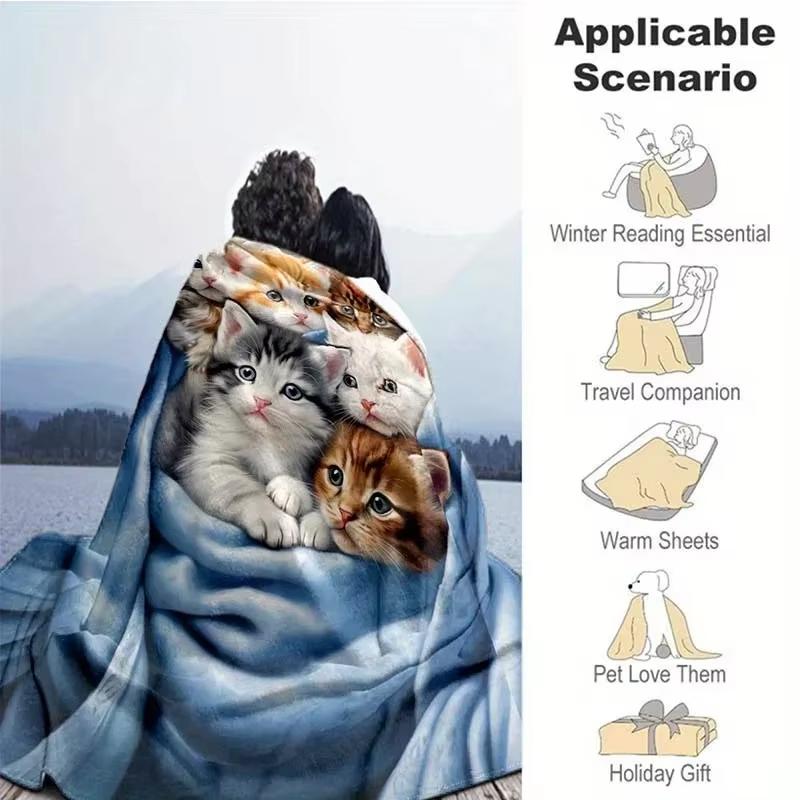 KPOP Flannel Throw Blanket  Soft Warm Winter Bedspread for Kids  Adults  Perfect for Couch Bed  High Quality Huntrix Design