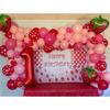 JOGAMS Strawberry Balloon Arch Kit, Strawberry Party Decorations with Red Polka Dot Strawberry Balloons for Strawberry/Berry First/Sweet One Themed