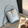 Hand-held Genuine Leather Bucket Bag Crossbody Bag Casual Single-shoulder Bag Casually