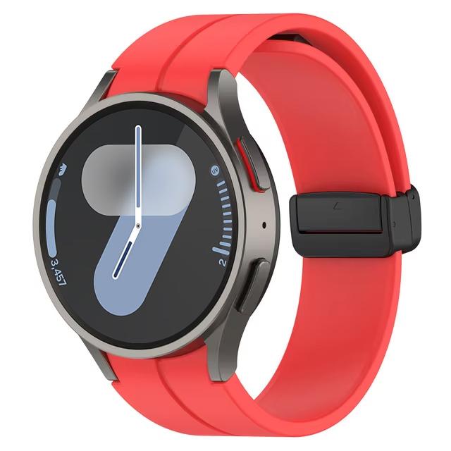Band for Samsung Watch 6 strap 7/4/5/5 Pro/4 6 classic 44mm 40mm No Gaps Magnetic belt Silicone bracelet correa Galaxy Watch 7
