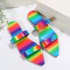 Summer Pionted Toe Slippers for Women 2024 New Mixed Colors Flat Women's Slippers Outdoor Ladies Causal Slides Female Sandals