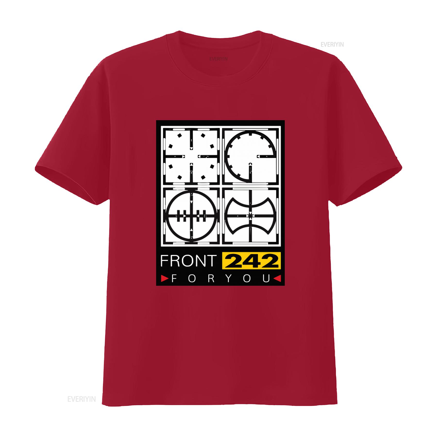 

Front 242 Vintage Style T shirt with Unique Geometric Print Punish Your Machine 1991 Design Original Retro Fashion for vintage S