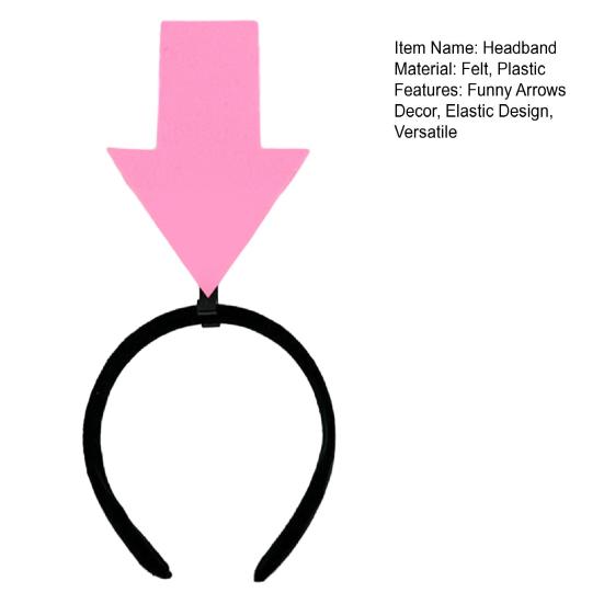 Women Girls Headband Funny Arrows Decor Elastic Hair Hoop Hair Accessory Weddings Parties Daily Wear