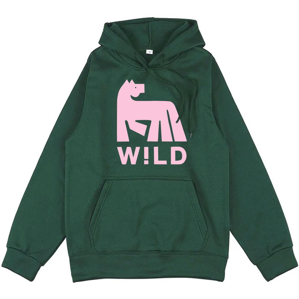 W!LD Album Grafik Kapuzenpullover Russ Sänger Lustiger Cartoon Print Sweatshirts Fleece Locker Unisex Streetwear Herren Damen Kleidung Grunge