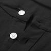 Designer Spring Summer Men's Casual Cotton Linen Color Long Sleeve Shirts Loose Stand Collar Shirts