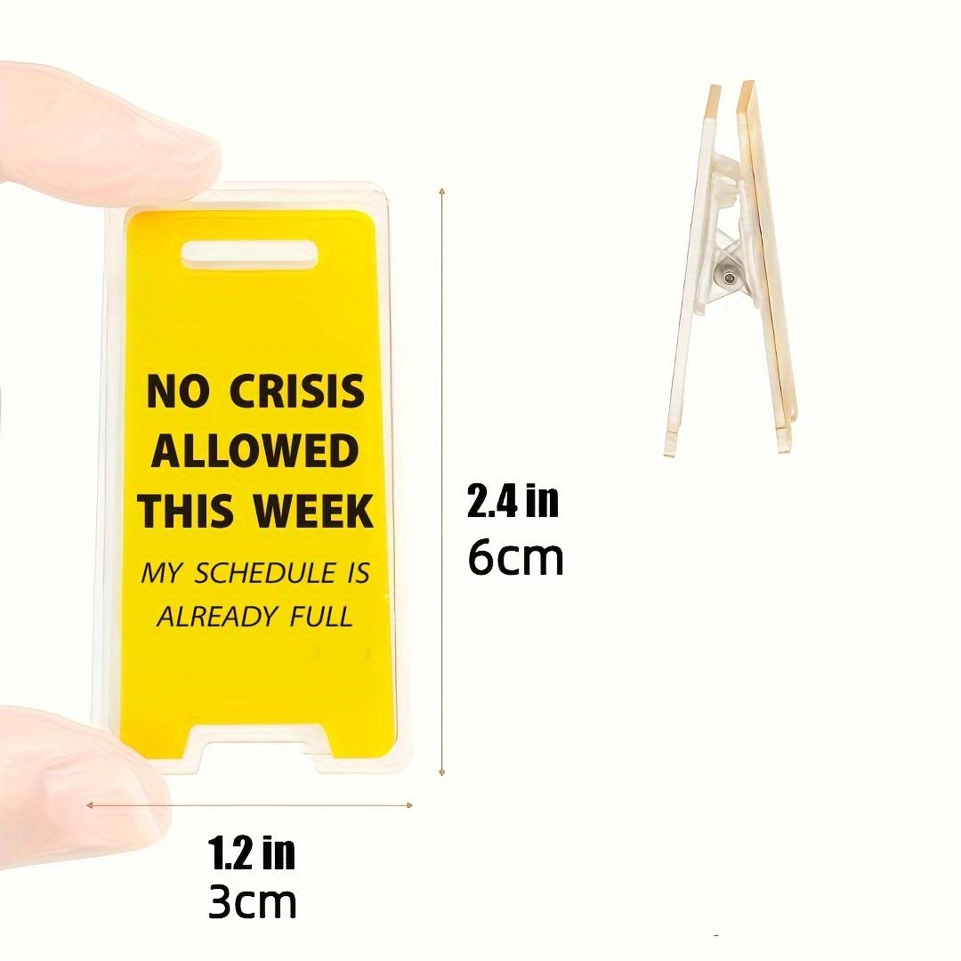 

This Week s Ban on Crisis - Acrylic Desktop Listing, Perfect Gift for Men and Women - Humorous Office Decoration Accessories
