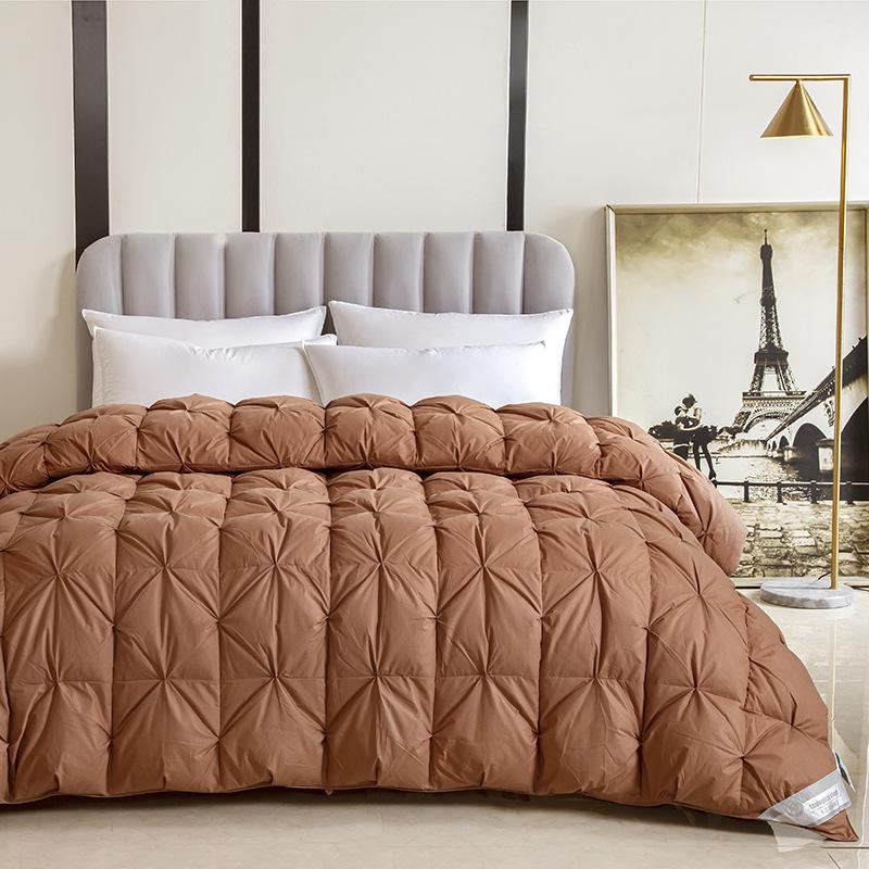 Luxury 95% White Goose Down Winter Quilt - Thick, All-Cotton, Five-Star Hotel Quality