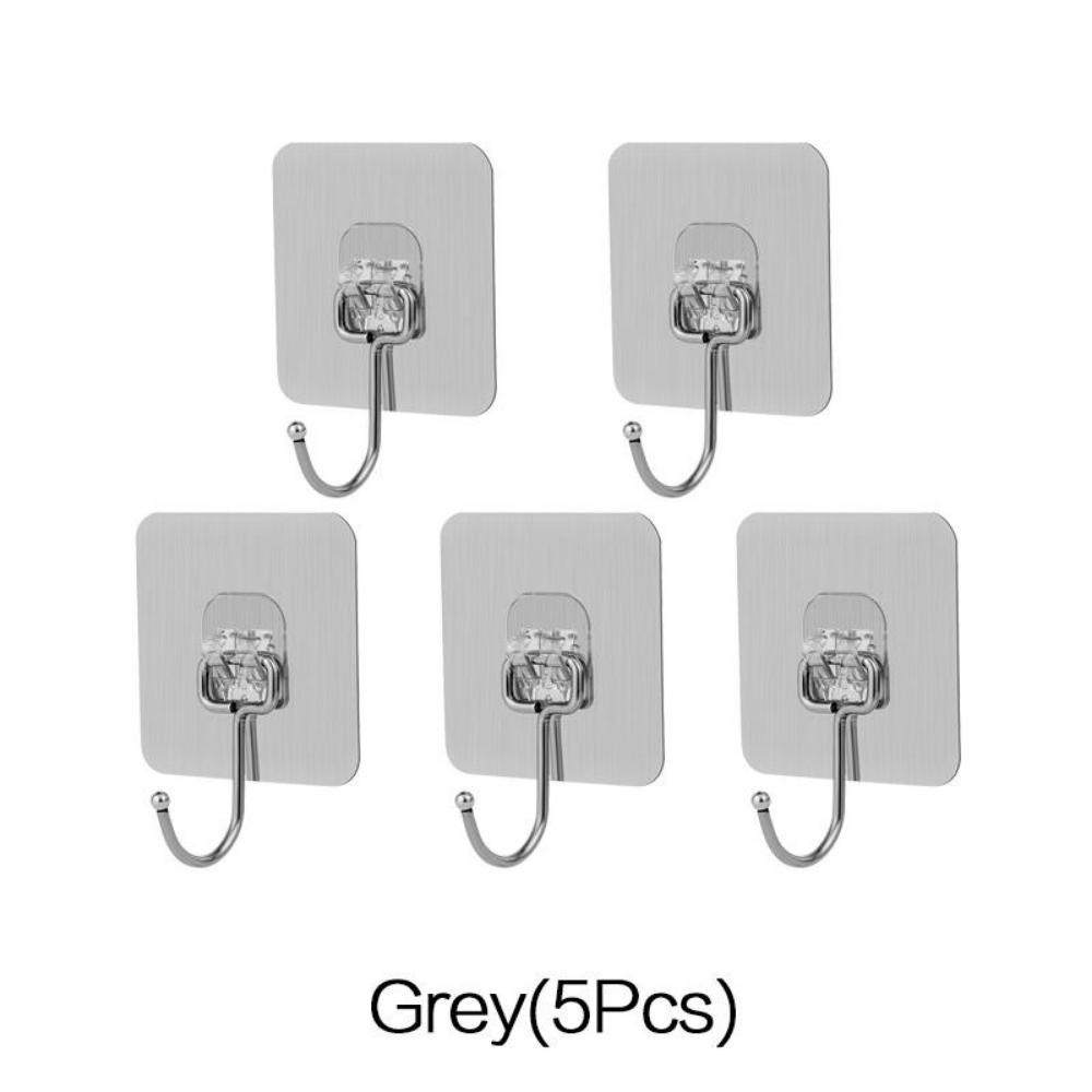

JJYY 5 шт. бесшовные крючки водонепроницаемые и маслостойкие несущие металлические настенные крючки для домашнего декора держатели полки ванная комната кухня