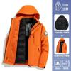 Men Women 3-in-1 Waterproof Windproof Hiking Jacket With Removable Fleece Liner Outdoor Travel Camping