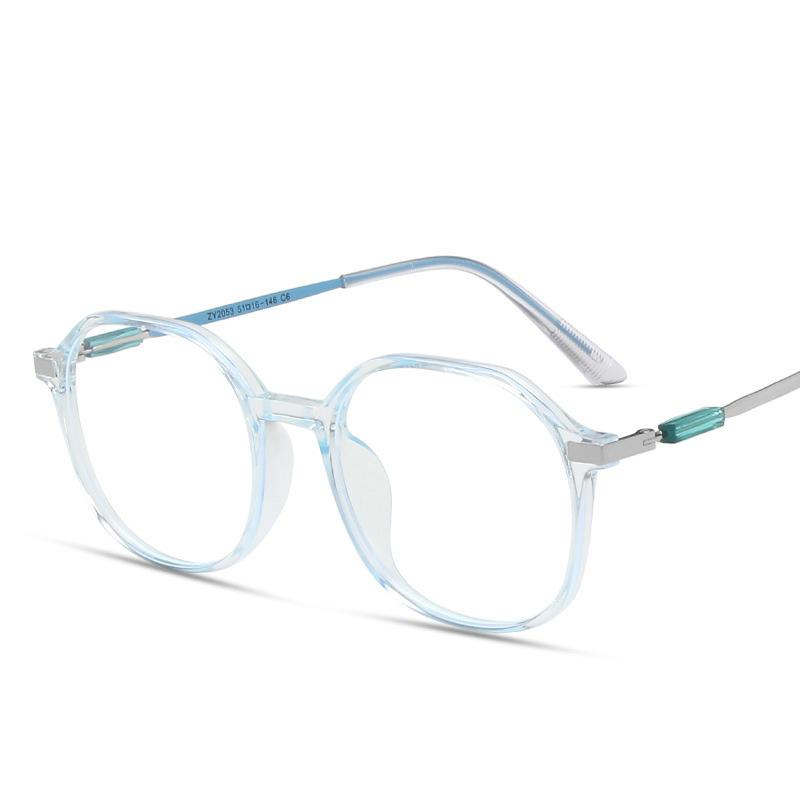 

Anti Blue Light Blocking Reading Glasses Men Simple Optical Eyewear Personality Polygon Korean Female Computer Plano Eyeglasses