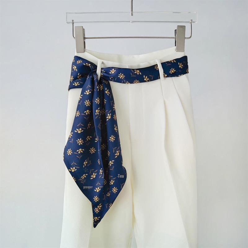 Versatile Silk Scarf/Belt Accessory for Women - 2025 Design, Perfect for Neck or Waist, Trendy with Jeans