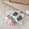 Ladies Spring and Summer New Silicone Non Slip Cartoon Cotton Breathable Heel Invisible Socks