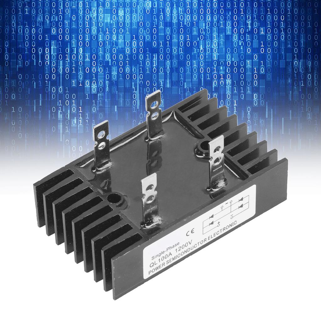 High Power Rectifier Diode Bridge Voltage Regulator 3 Phase 100A Module with Heatsink