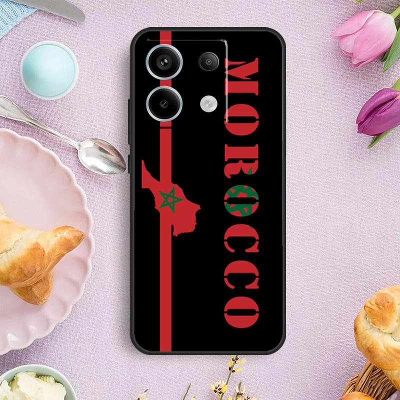 Morocco Flag Coat Of Arms Case For Xiaomi Redmi Note 14 Pro 9 10 11 12 13 Pro Cover For Redmi 15 15C 14C 12C 10C 13C