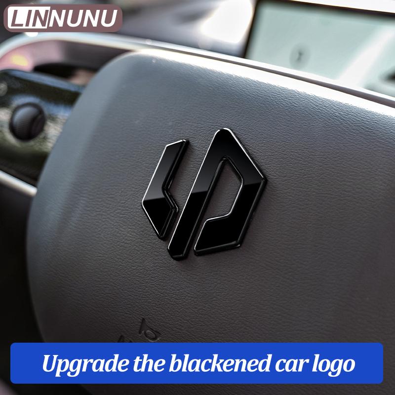 Linnunu Fit for Leapmotor C10 Black Car Car Exterior Decoration Parts Front Cover Car Steering Wheel Wheel Car Rear Decorative Stickers Car