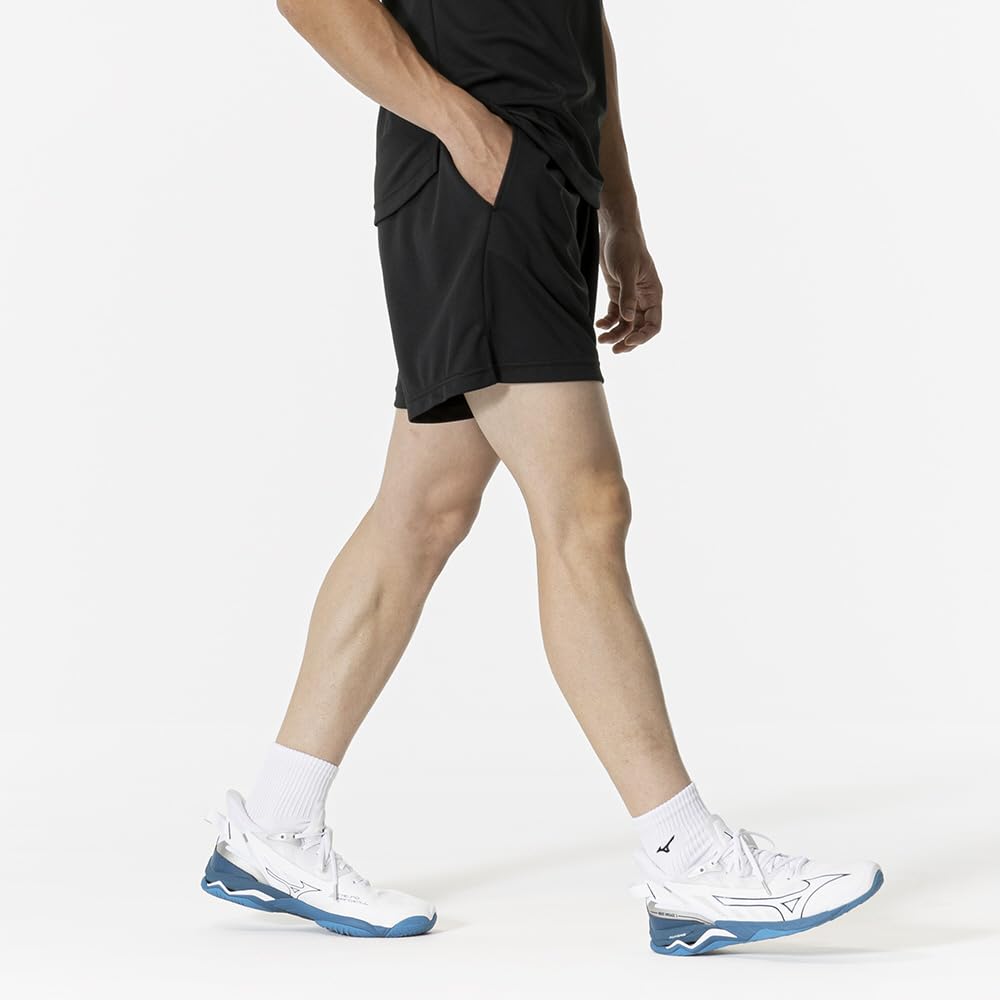 Mizuno Basketball Practice Slim Black Pants, Quick-Drying, Fit, W2MBB001,