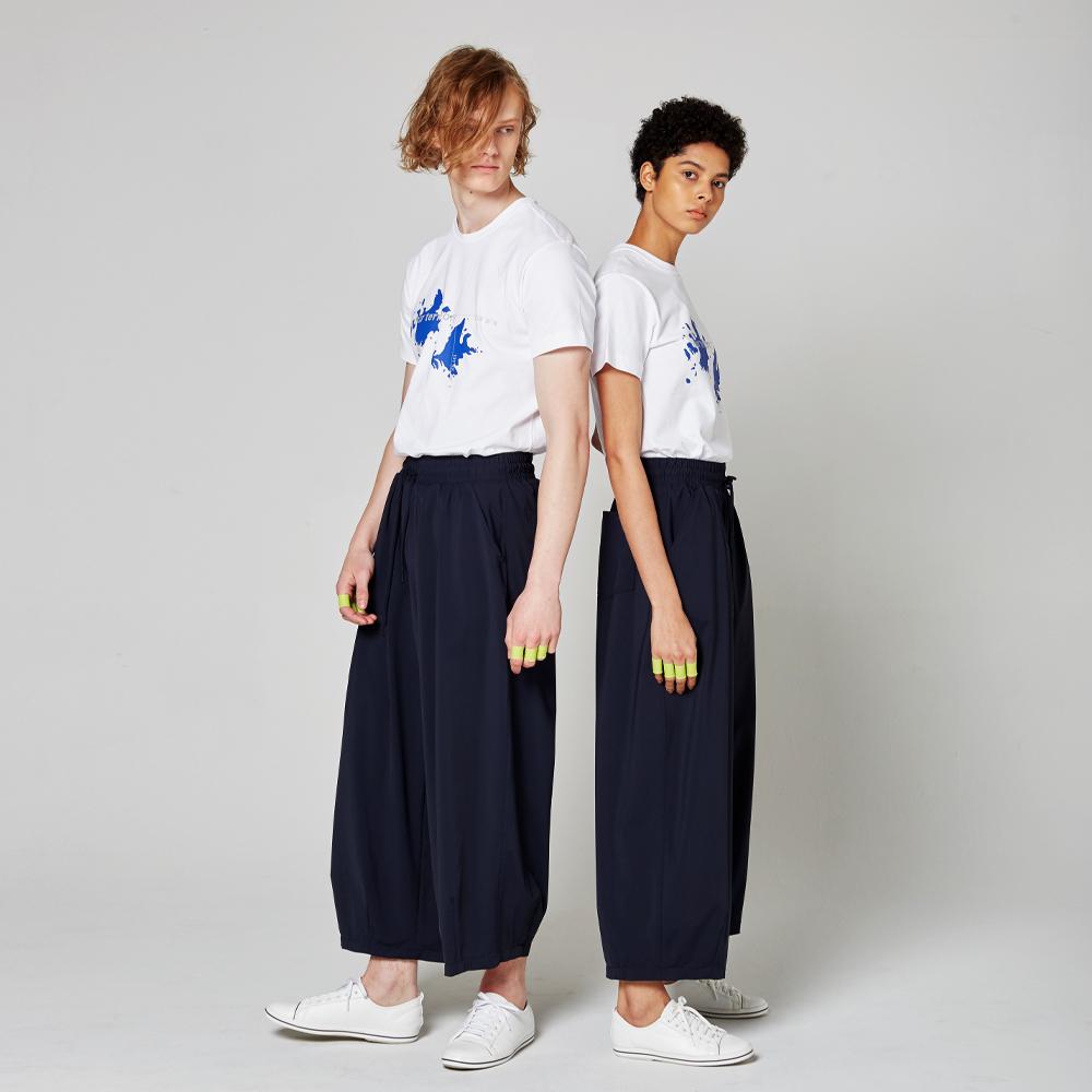 ATHPLATFORM Au31Pt03 Tech Wide Pants_Dark Navy