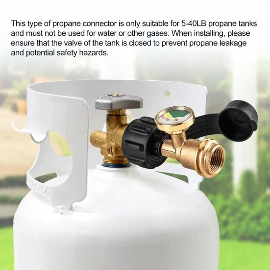 Propane Tank Gauge Gauge Easy Installation Level Indicator Universal Propane Widely Used Color Coded