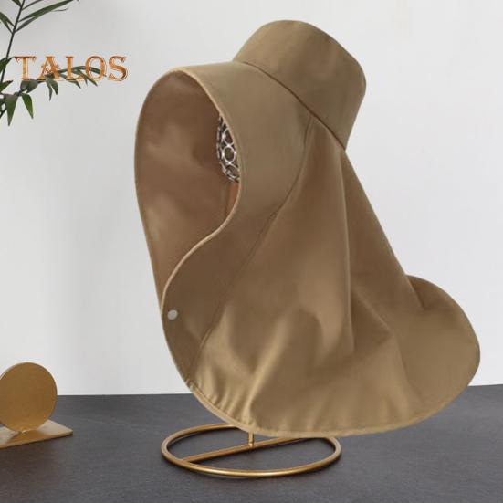 Women Sun Protection Hat Wide Brim Shawl Sun Hat with Neck Flap Outdoor Fishing Visor Hat Summer Beach Buckle Hat for Hiking