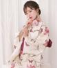Yukata change set heiko AB size fits Scarlet Lily Butterfly [KYOETSU] set, weave, unbleached, two-part type, 4-piece (yukata, obi, underwear, geta),