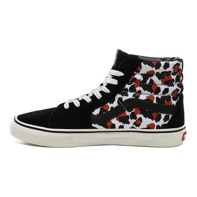 Sk8 Leopard High Top Skate Schuhe Unisex Sneaker Schwarz Weiß VN0A4BV67LF