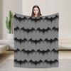 Batmans Perched On a Pillar Flannel Blankets Funny Throw Blankets for Bed Sofa Couch 125*100cm Bedspreads,